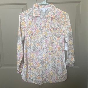 Floral button up blouse